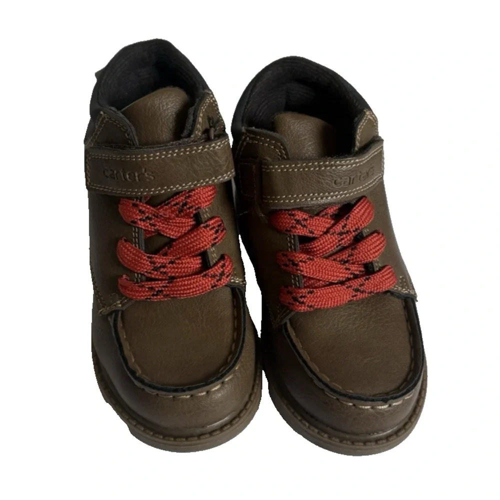 Carter's Norman Toddler Boys Boots Size 10 Brown Fashion Streetwear - NIB